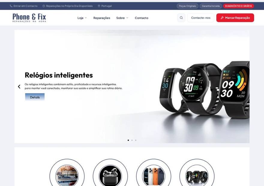Phone and Fix website homepage design — Trades & Home Services